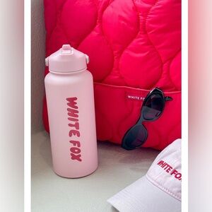 Whitefox Staying Hydrated Drink Bottle 1L Pink/Red New‎ in Box